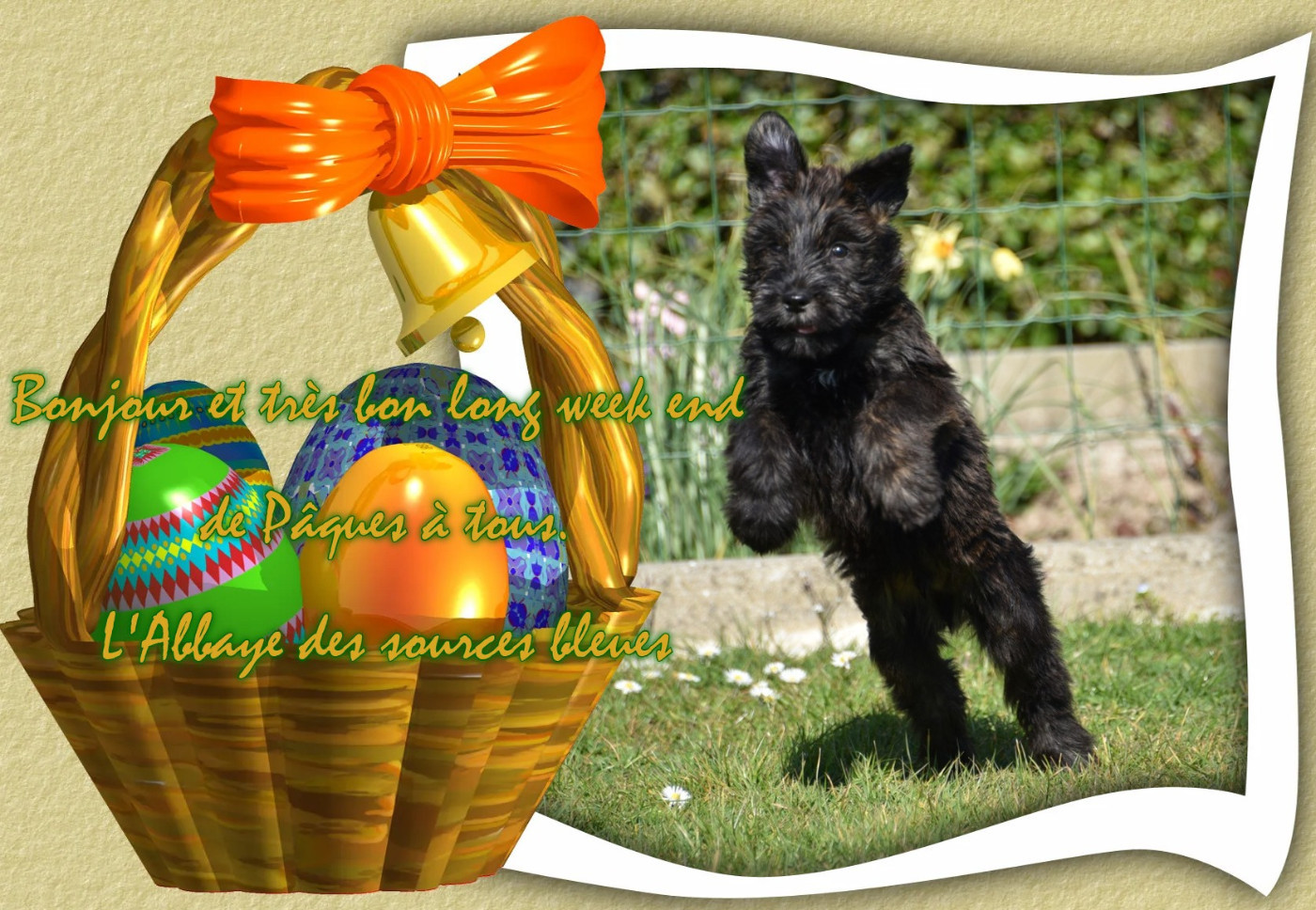 De L'abbaye Des Sources Bleues - DE TRES BONNE FËTE DE PÂQUES A TOUS